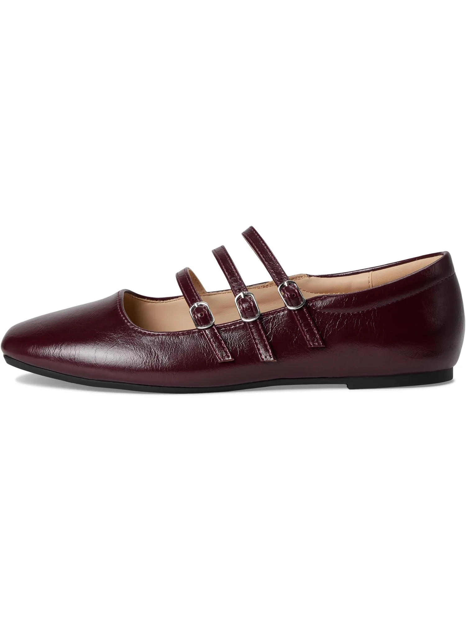 Балетки Journee Collection Women's Darlin, Crinkle/Oxblood — изображение 4 из 7, бордовый