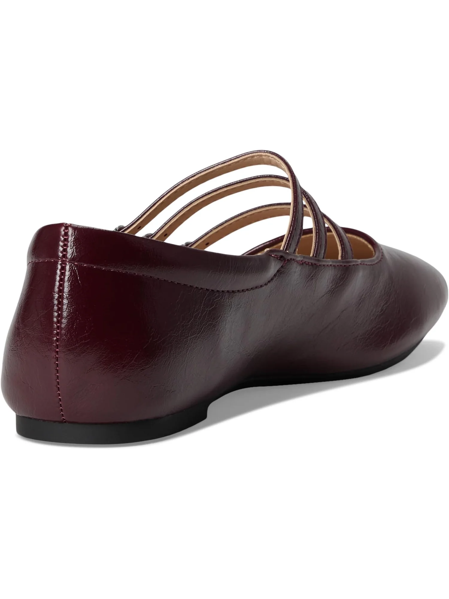 Балетки Journee Collection Women's Darlin, Crinkle/Oxblood — изображение 5 из 7, бордовый