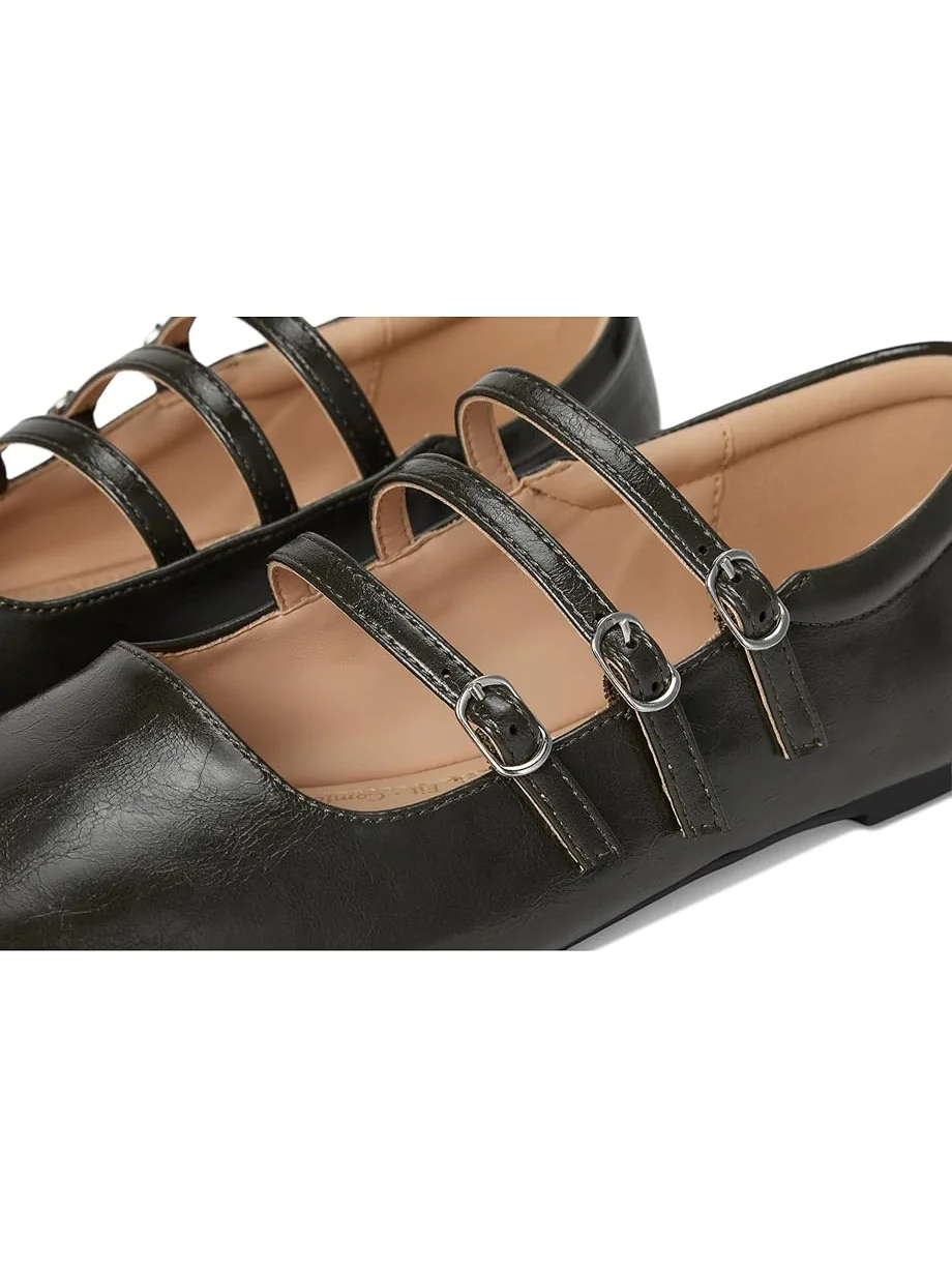 Женские балетки Journee Collection Darlin — изображение 6 из 7, оливковый