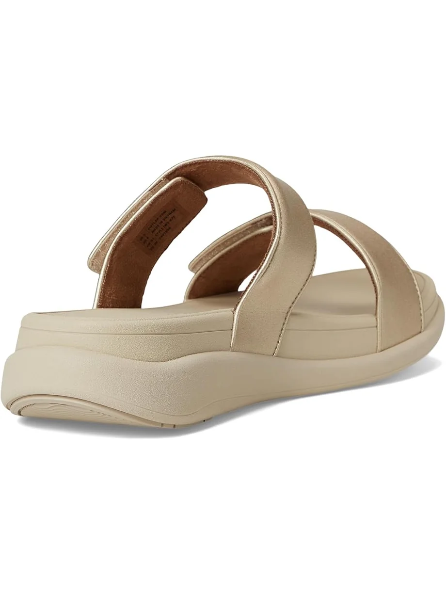 Сандалии FitFlop F-Mode Go Adjustable Flatform 2-Bar Slides, цвет Platino 2 — изображение 5 из 7