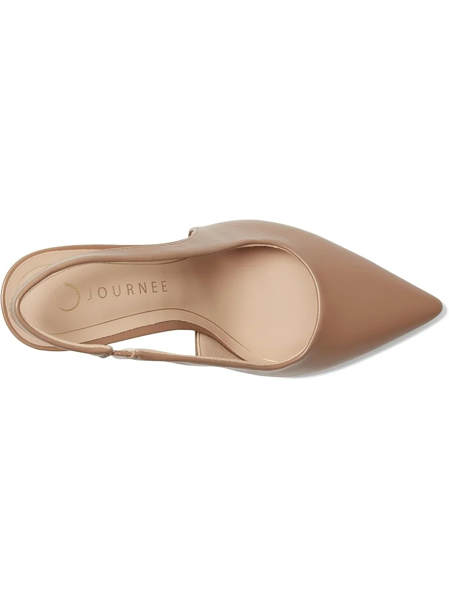 Туфли Journee Collection Tru Comfort Foam Elenney Pumps — изображение 2 из 7, бежевый