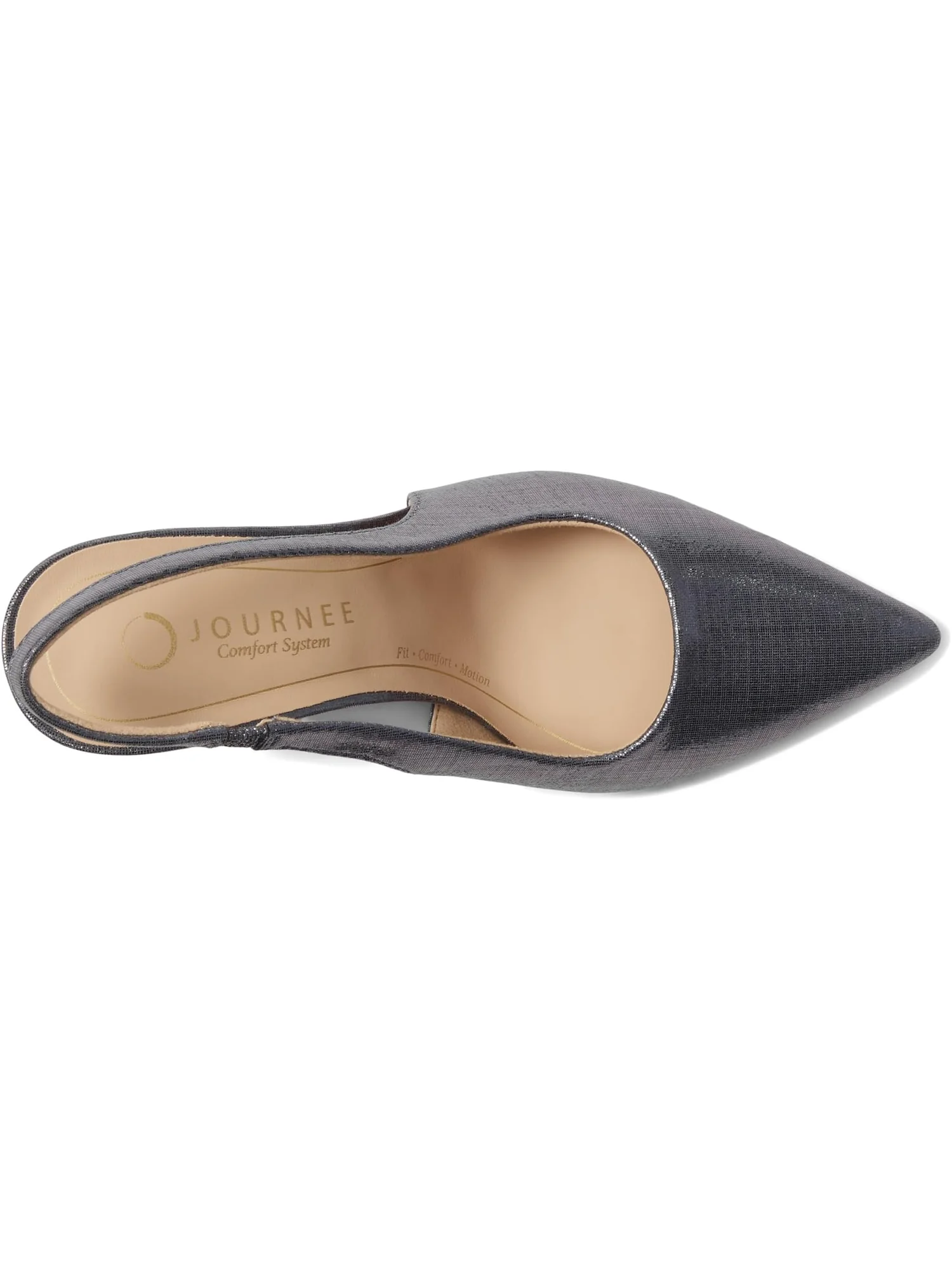 Туфли Journee Collection Women's Elenney — изображение 2 из 7, серебристый