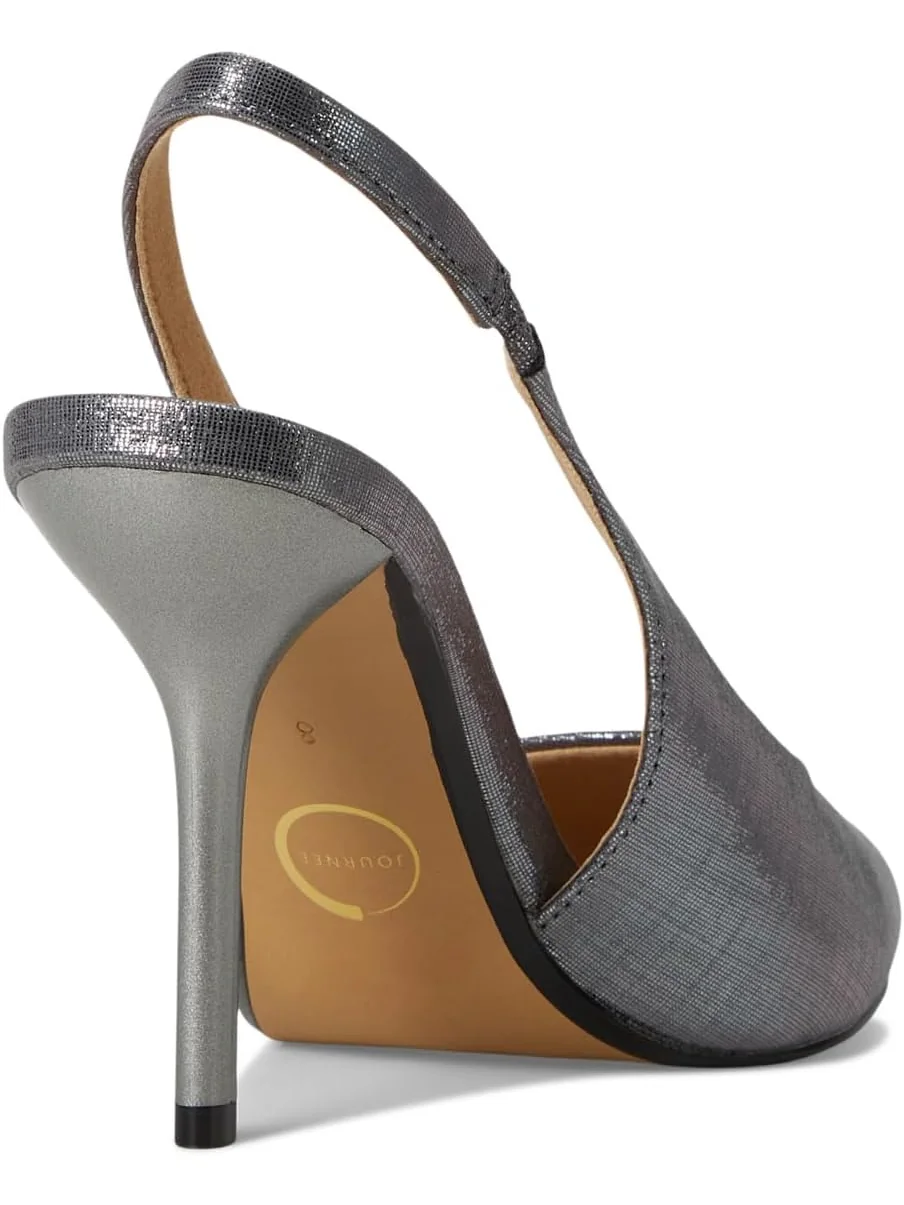 Туфли Journee Collection Women's Elenney — изображение 5 из 7, серебристый