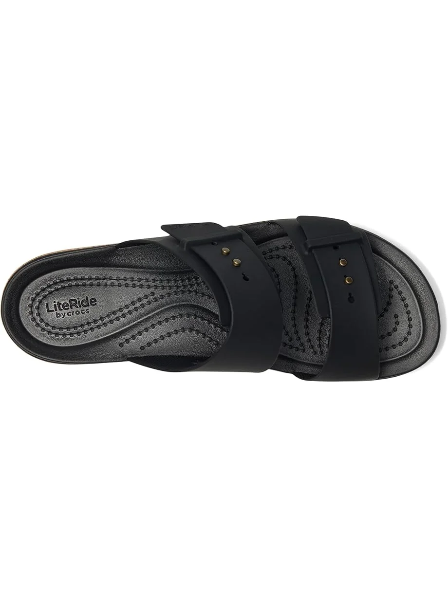 Сандалии Crocs Brooklyn Cork Buckle Sandals — изображение 2 из 7, черный