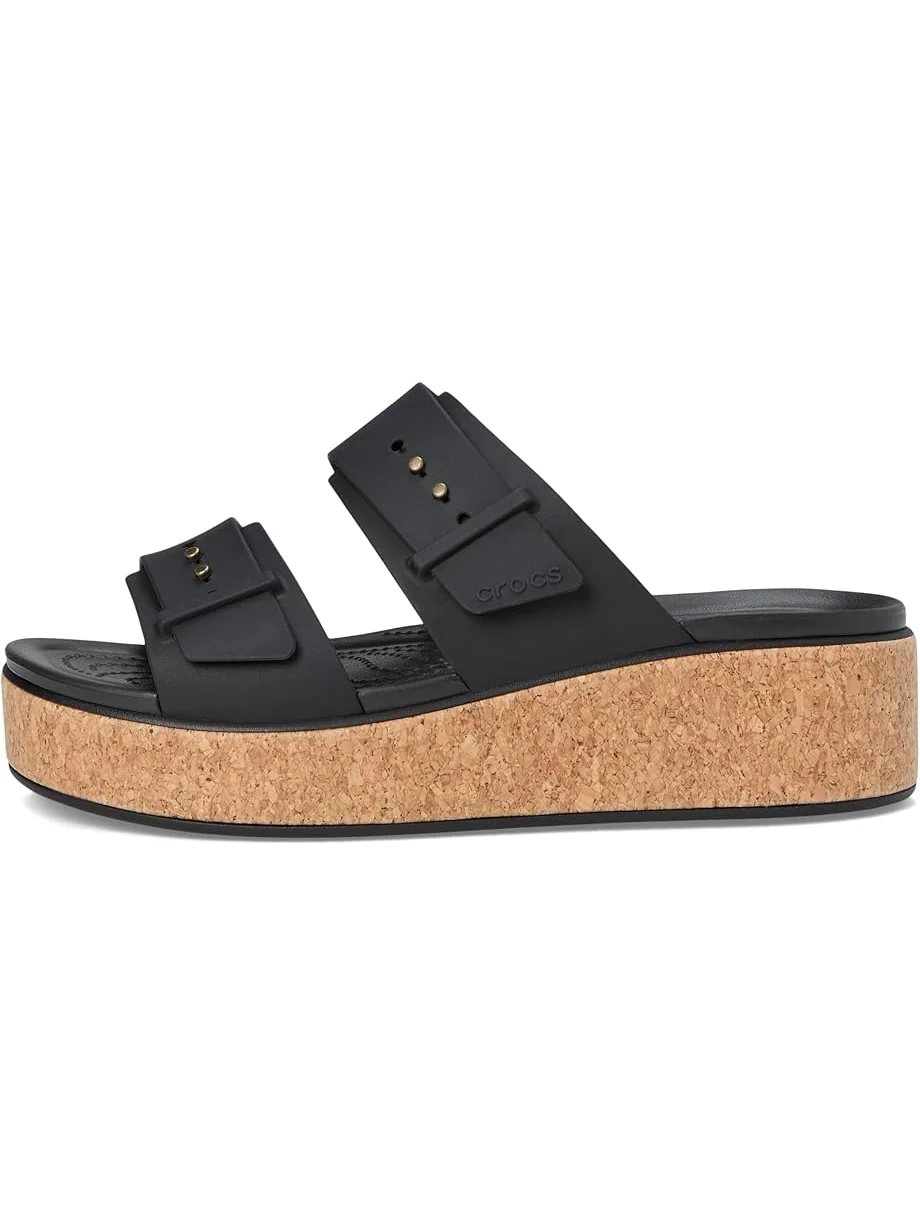 Сандалии Crocs Brooklyn Cork Buckle Sandals — изображение 4 из 7, черный