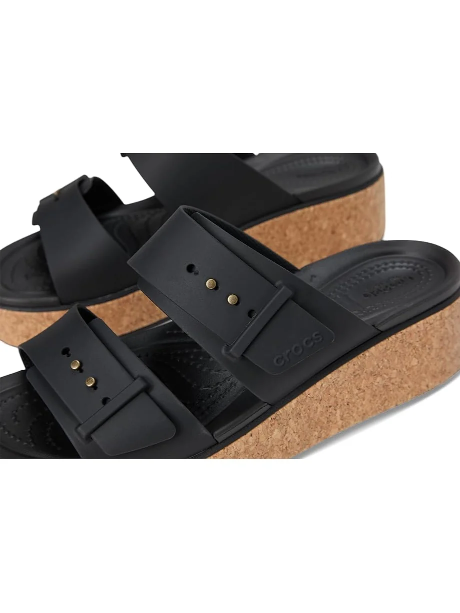 Сандалии Crocs Brooklyn Cork Buckle Sandals — изображение 6 из 7, черный