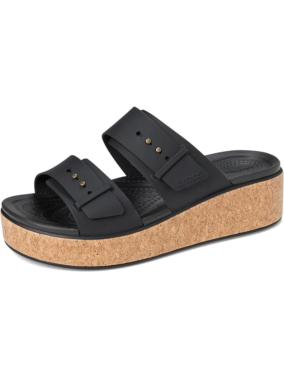 Сандалии Crocs Brooklyn Cork Buckle Sandals — изображение 7 из 7, черный