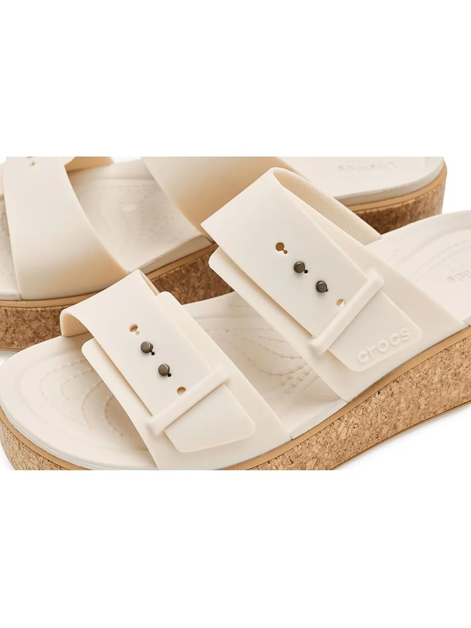 Женские сандалии Crocs Brooklyn Cork Buckle — изображение 6 из 7, коричневый