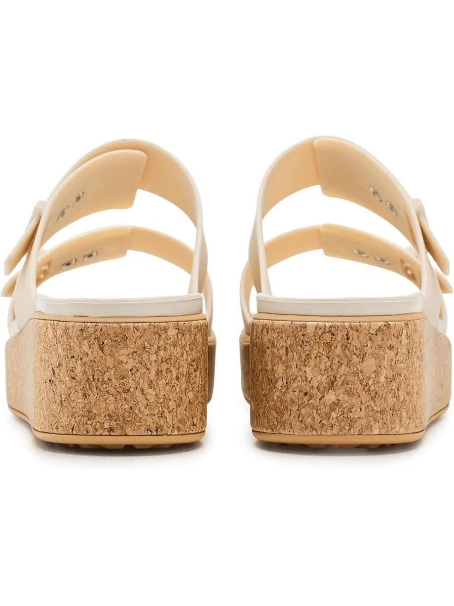 Женские сандалии Crocs Brooklyn Cork Buckle — изображение 7 из 7, коричневый