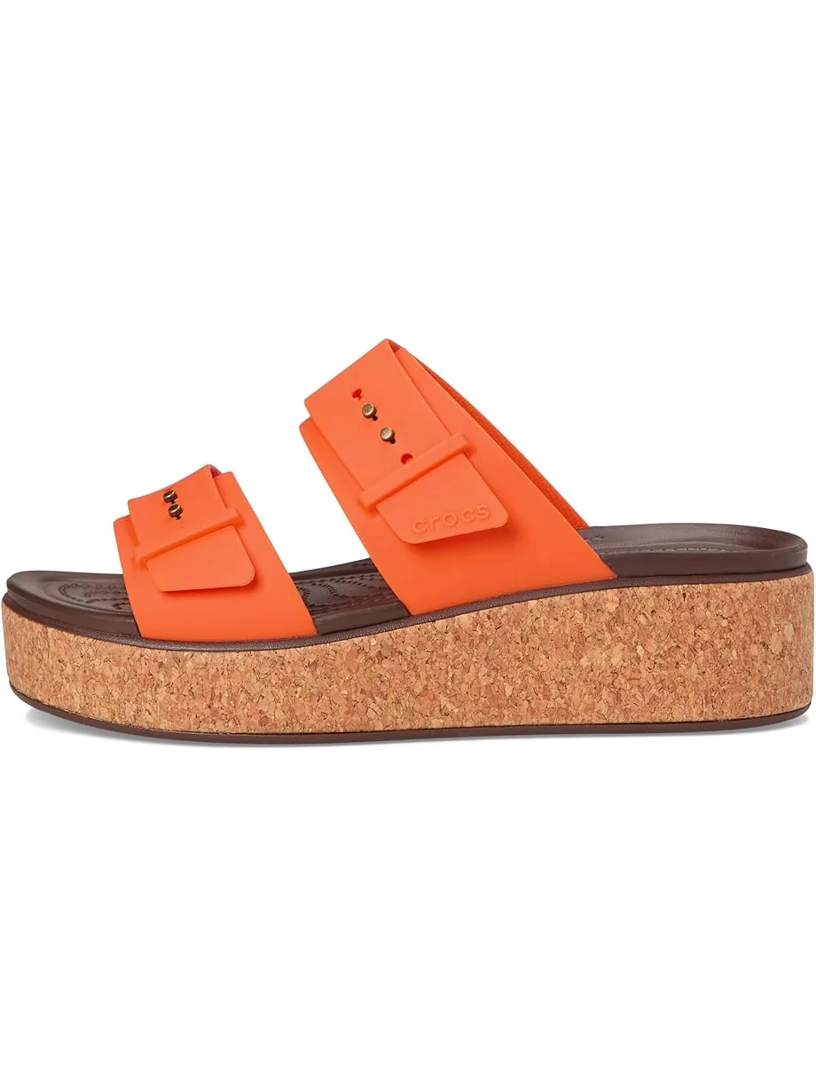Сандалии Crocs Brooklyn Cork Buckle Sandals — изображение 4 из 7, желтый