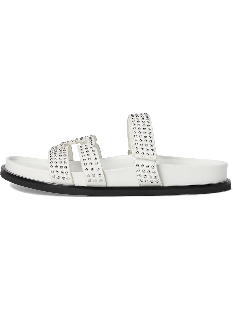 Сандалии Tory Burch Ines Stud Sport Slide — изображение 4 из 7, серебристый