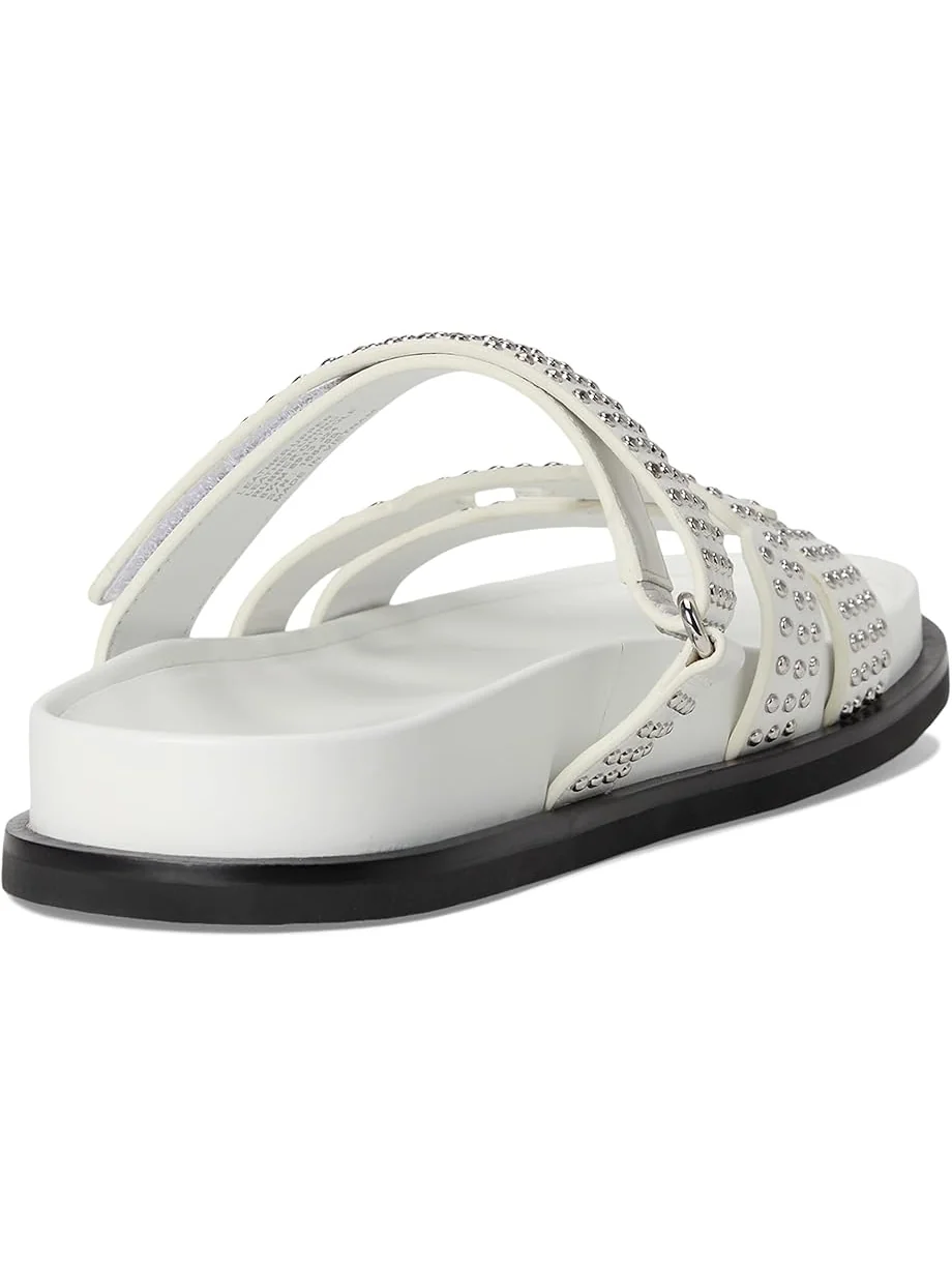 Сандалии Tory Burch Ines Stud Sport Slide — изображение 5 из 7, серебристый