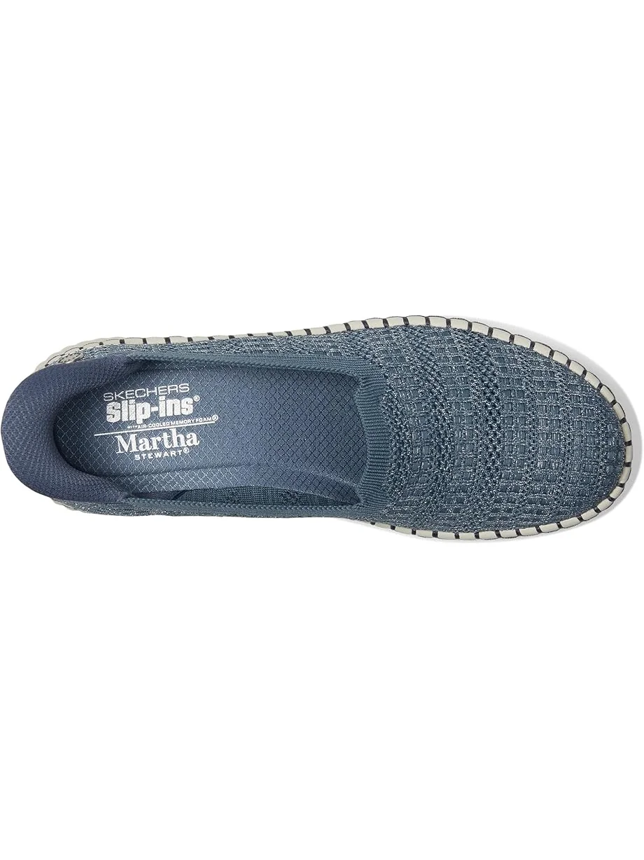 Кроссовки SKECHERS Martha Stewart Wilshire Blvd - Glimmer Step Hands Free Slip-Ins — изображение 2 из 7, серый