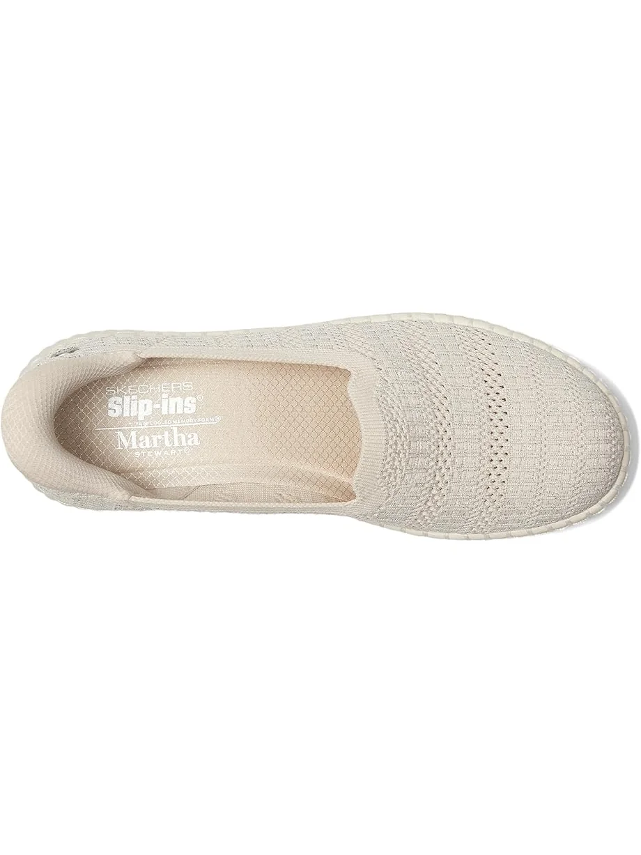 Кроссовки SKECHERS Martha Stewart Wilshire Blvd - Glimmer Step Hands Free Slip-Ins — изображение 2 из 7, прозрачный