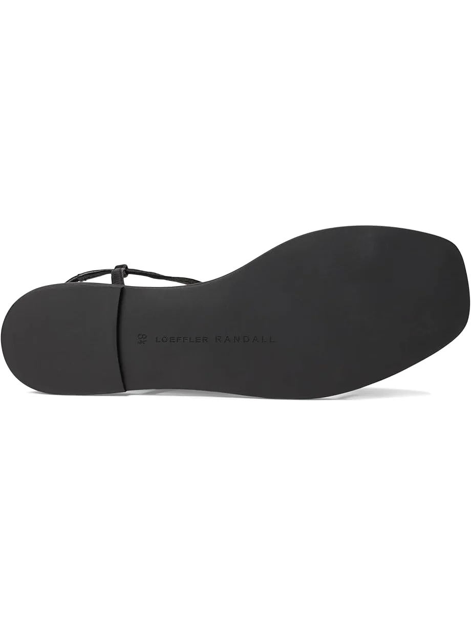 Сандалии Loeffler Randall Lara Strappy Flat Sandals With Ball — изображение 3 из 7, черный