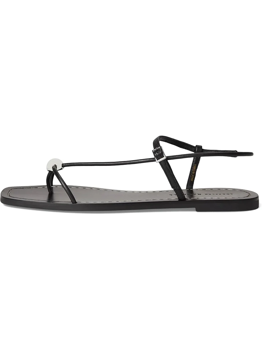 Сандалии Loeffler Randall Lara Strappy Flat Sandals With Ball — изображение 4 из 7, черный