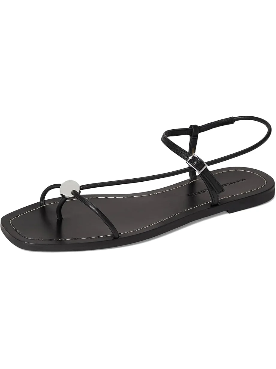 Сандалии Loeffler Randall Lara Strappy Flat Sandals With Ball — изображение 7 из 7, черный