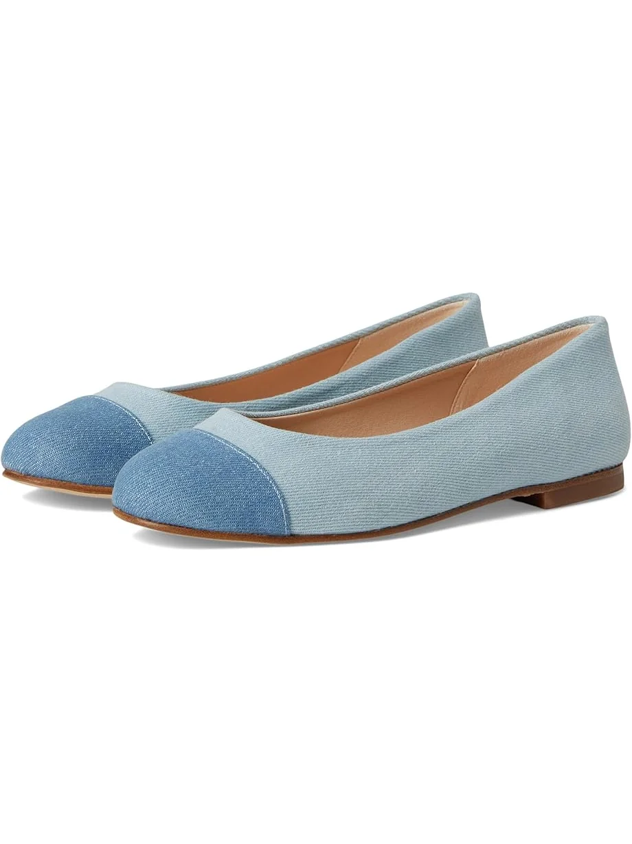 Балетки French Sole Nina — изображение 1 из 7, джинсовый синий