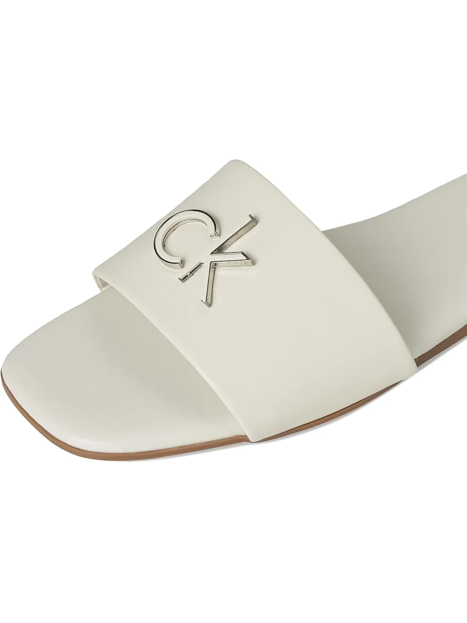 Шлепанцы женские Calvin Klein Yancie — изображение 6 из 7, кремовый