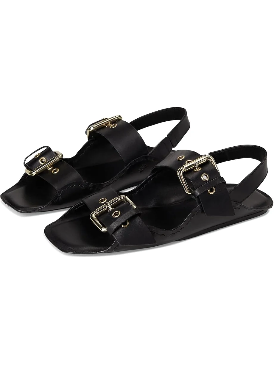 Сандалии Free People Blossom Buckle Sandal — черный
