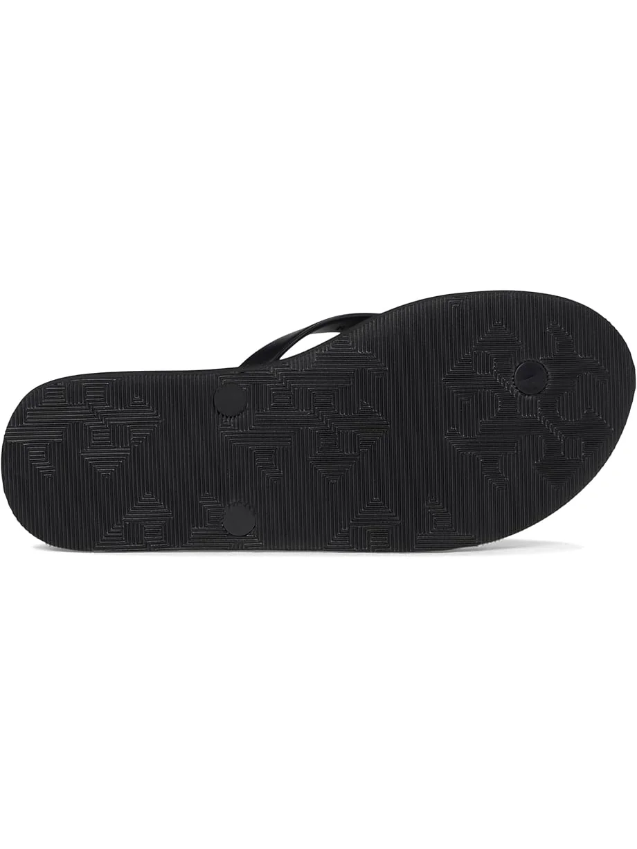 Сандалии Tory Burch Kira Padded Flip-Flops — изображение 3 из 7, черный/золотистый