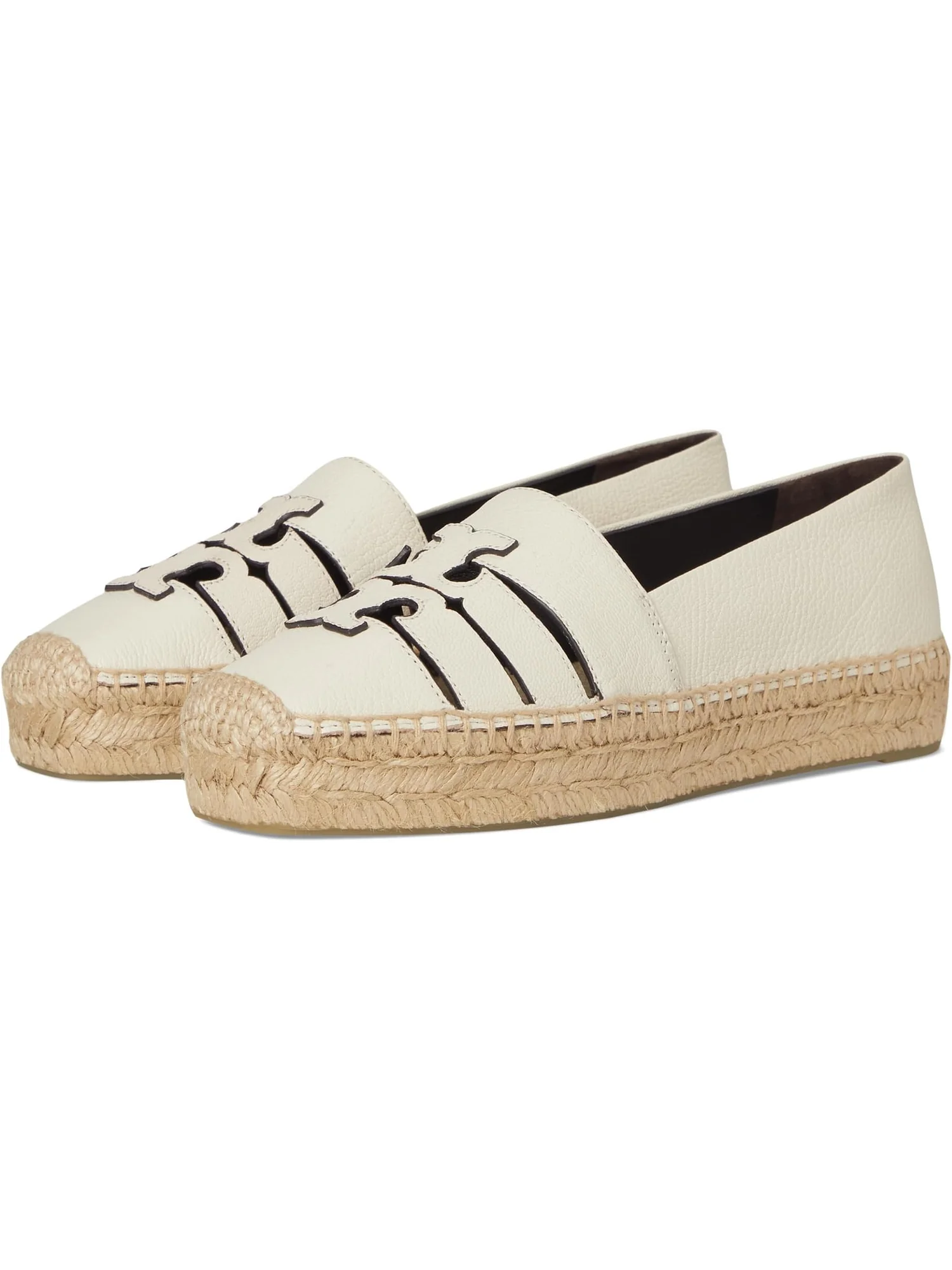 Балетки Tory Burch Ines Multi Strap Platform Espadrille — изображение 1 из 7, светлый кремовый