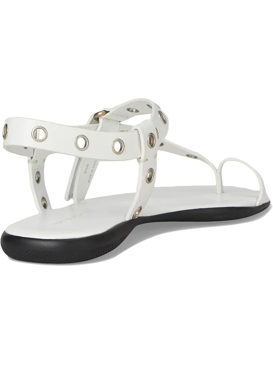 Сандалии Tory Burch Eyelet Toe Ring Sandals — изображение 5 из 7, серебристый
