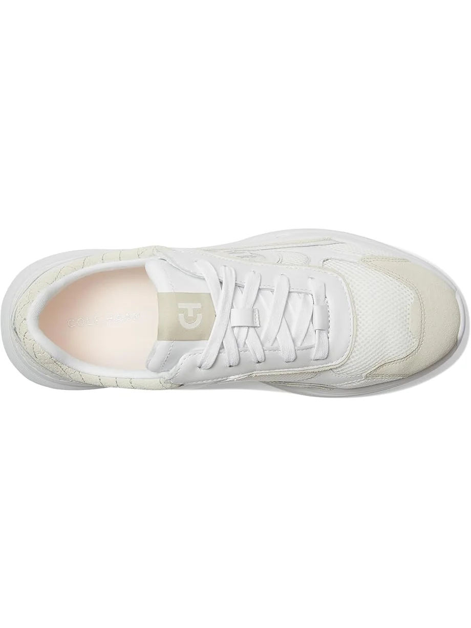 Кроссовки Cole Haan Grandpro Eleeana Runners — изображение 2 из 7, белый/серебристый