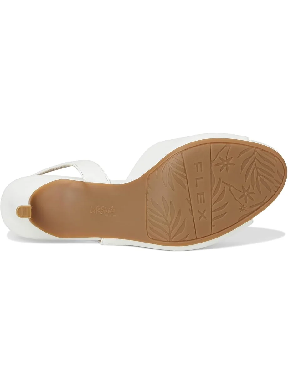 Туфли LifeStride Teller 2 Slingback Peep Toe Pumps — изображение 3 из 7, яркий белый