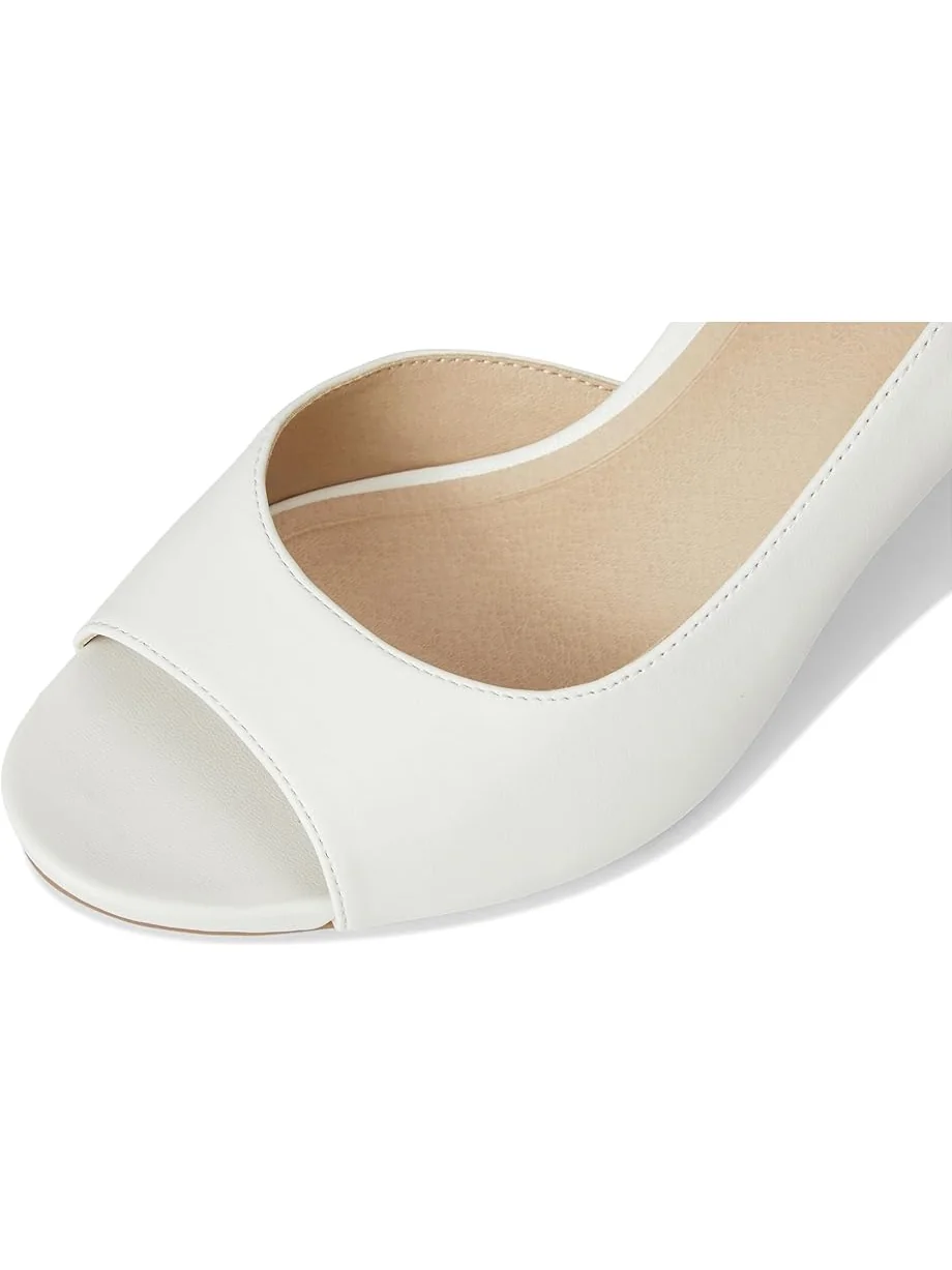 Туфли LifeStride Teller 2 Slingback Peep Toe Pumps — изображение 6 из 7, яркий белый