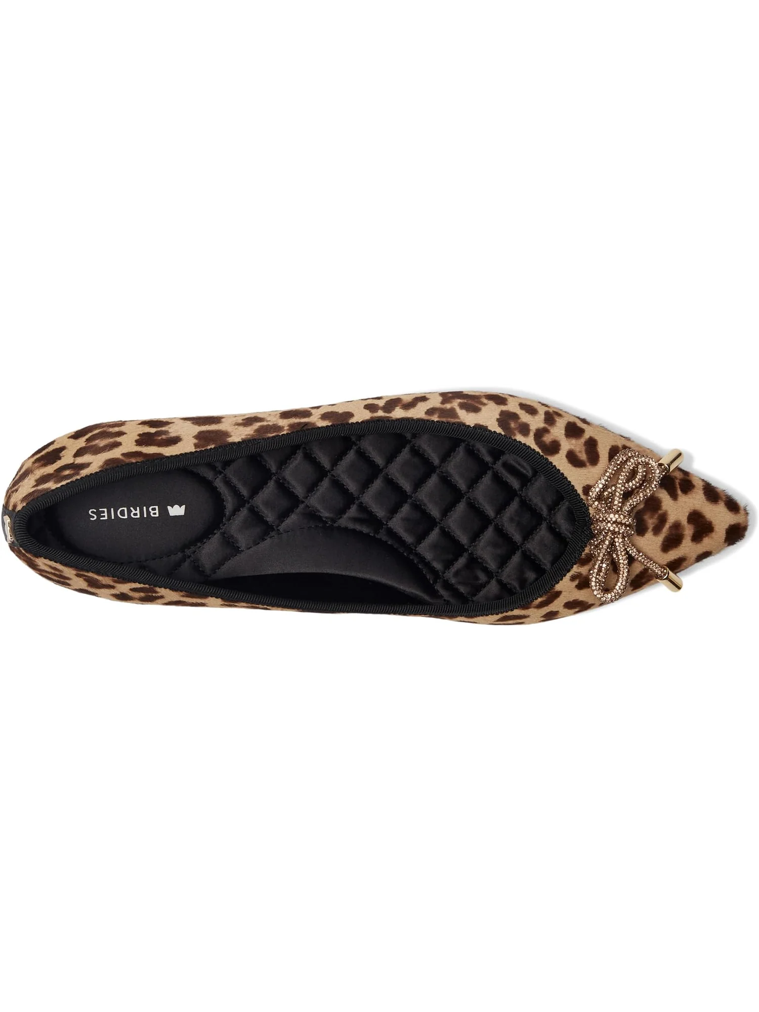 Балетки Birdies Women's The Goldfinch 15 Ballet Flat, Leopardprint Calf Hair — изображение 2 из 7, коричневый