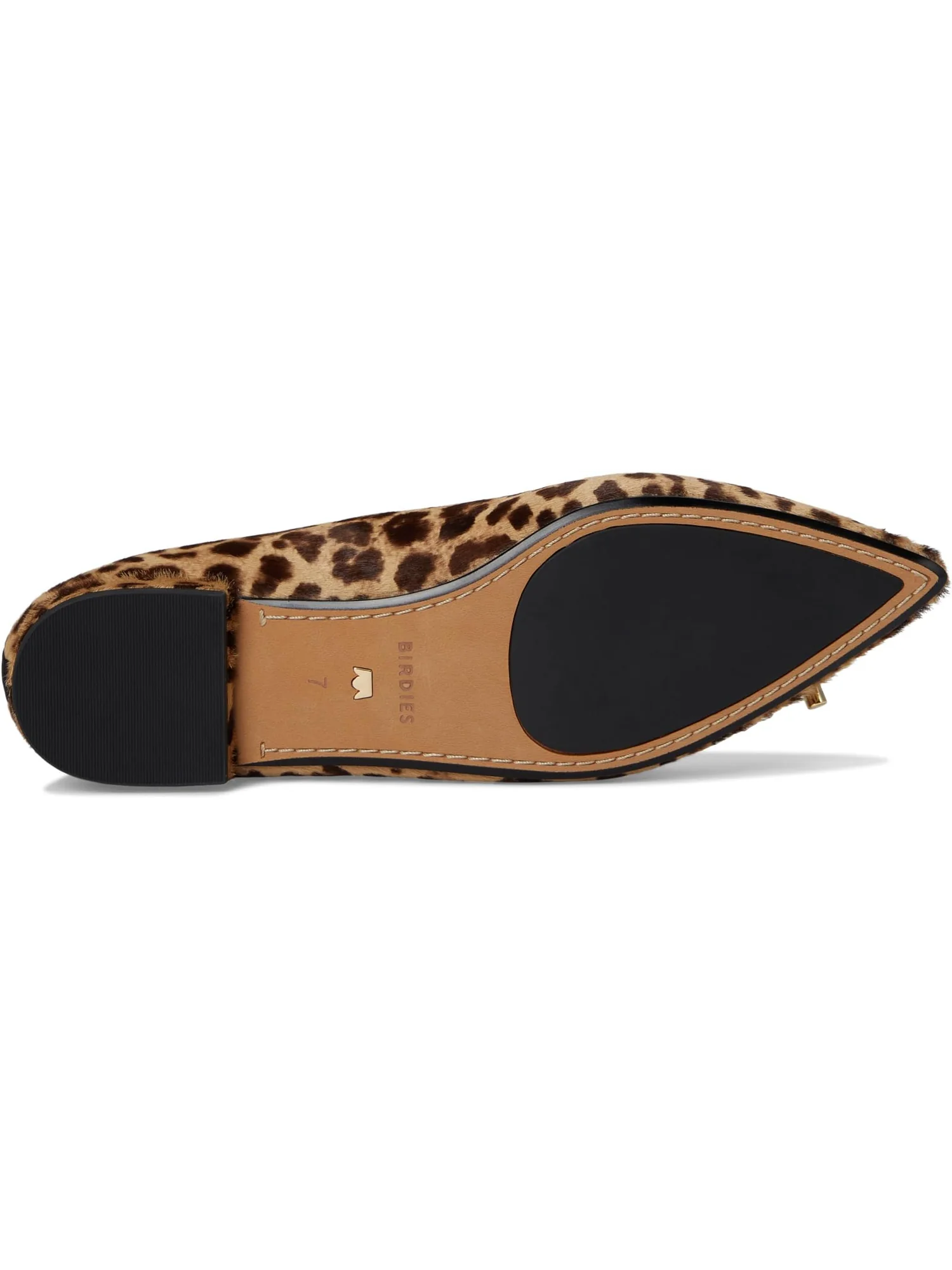 Балетки Birdies Women's The Goldfinch 15 Ballet Flat, Leopardprint Calf Hair — изображение 3 из 7, коричневый