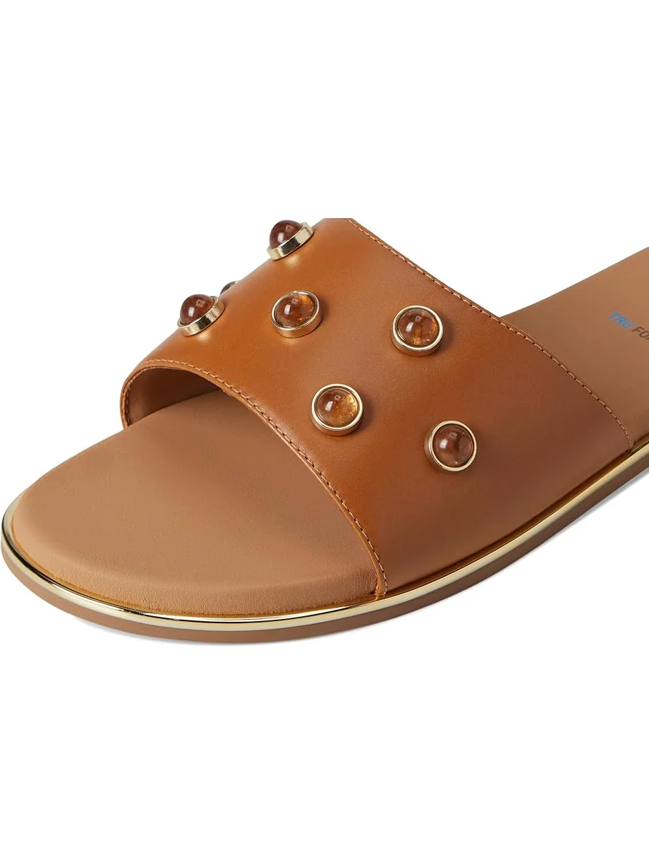 Балетки Johnston & Murphy Shayla Embellished Slide — изображение 6 из 7, желто-коричневый
