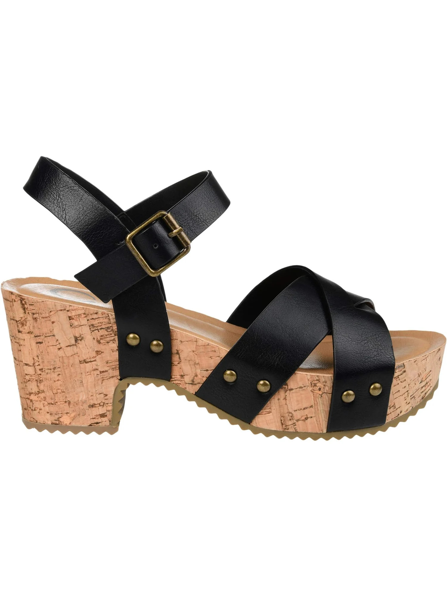 Туфли Journee Collection Comfort Foam Valentina Sandals — изображение 5 из 7, черный