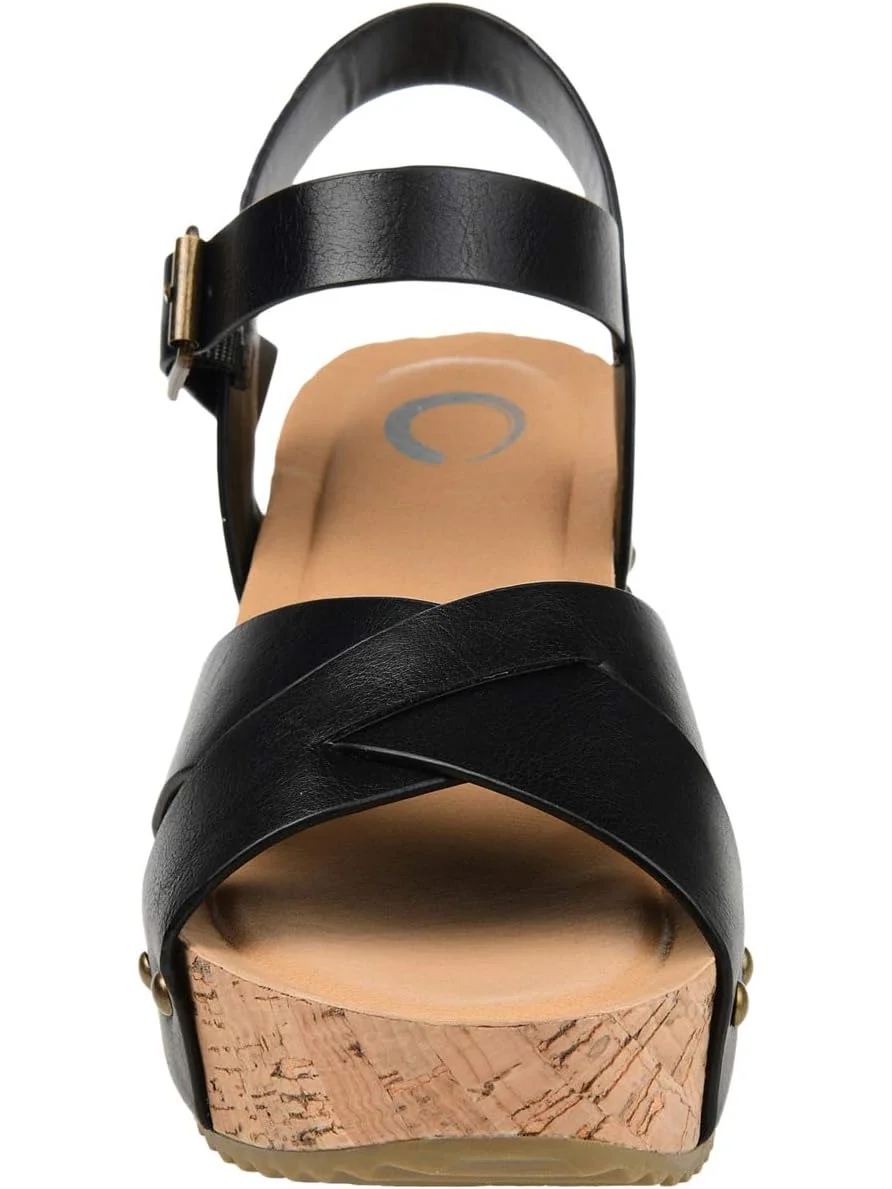 Туфли Journee Collection Comfort Foam Valentina Sandals — изображение 7 из 7, черный
