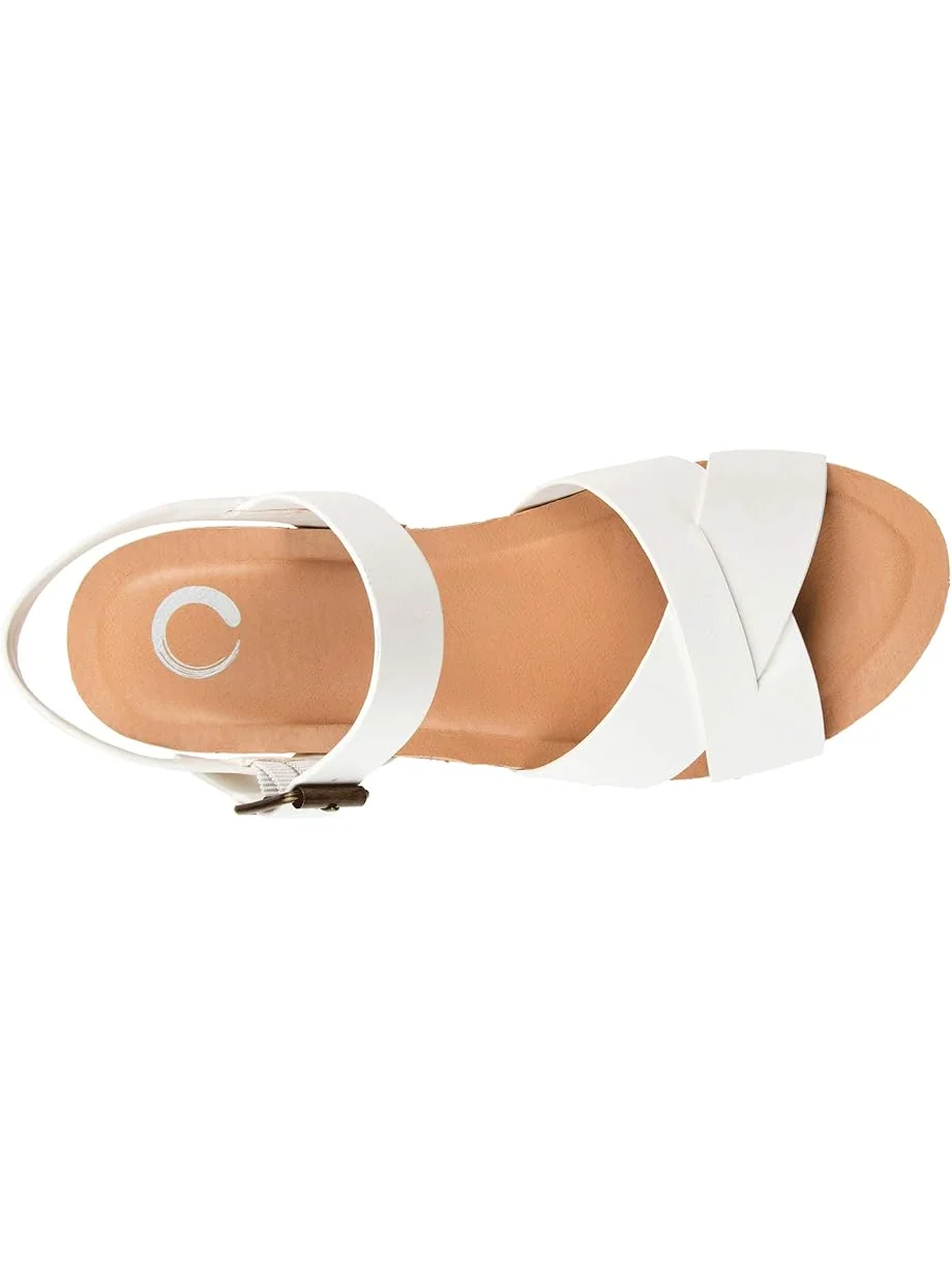Туфли Journee Collection Comfort Foam Valentina Sandals — изображение 2 из 7, белый