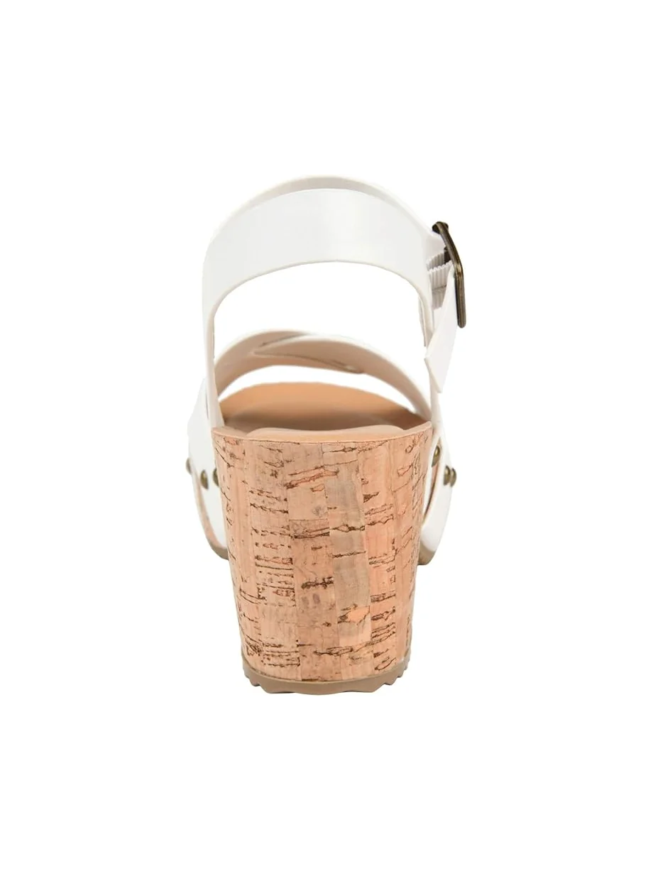 Туфли Journee Collection Comfort Foam Valentina Sandals — изображение 6 из 7, белый