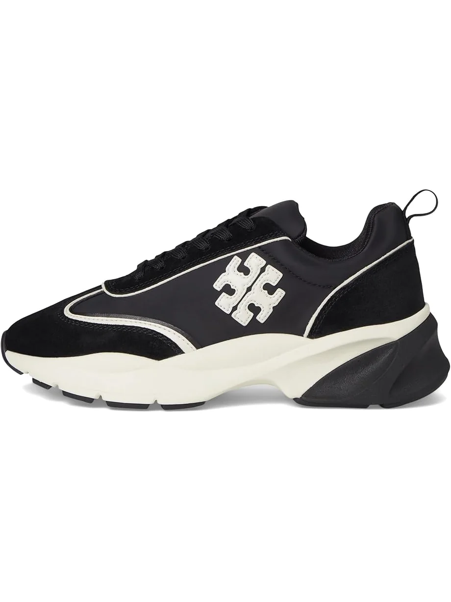 Кроссовки Tory Burch Good Luck Trainer — изображение 4 из 7, черный/слоновая кость