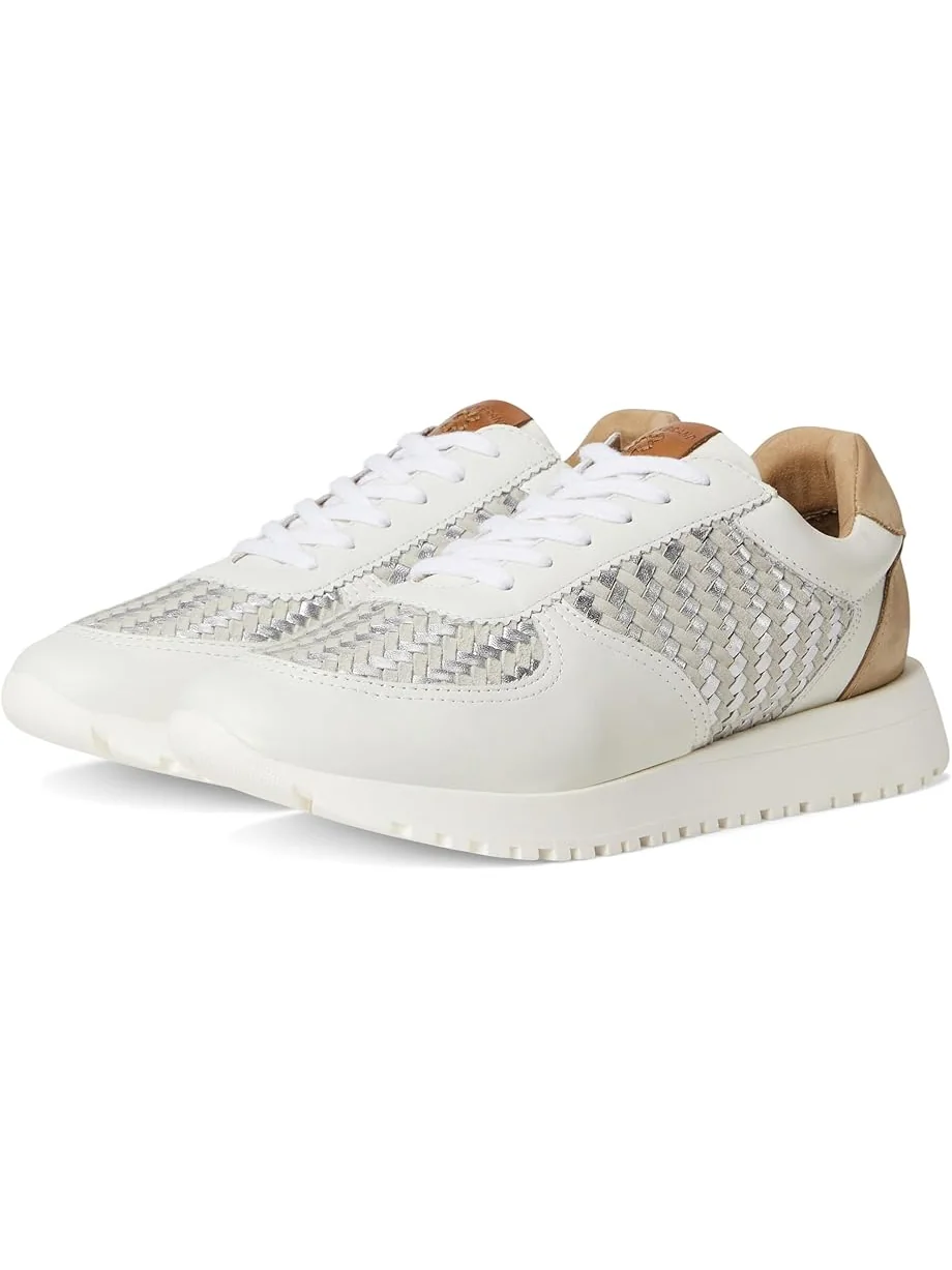 Кроссовки Lucky Brand Deva Woven Leather Sneaker — белый