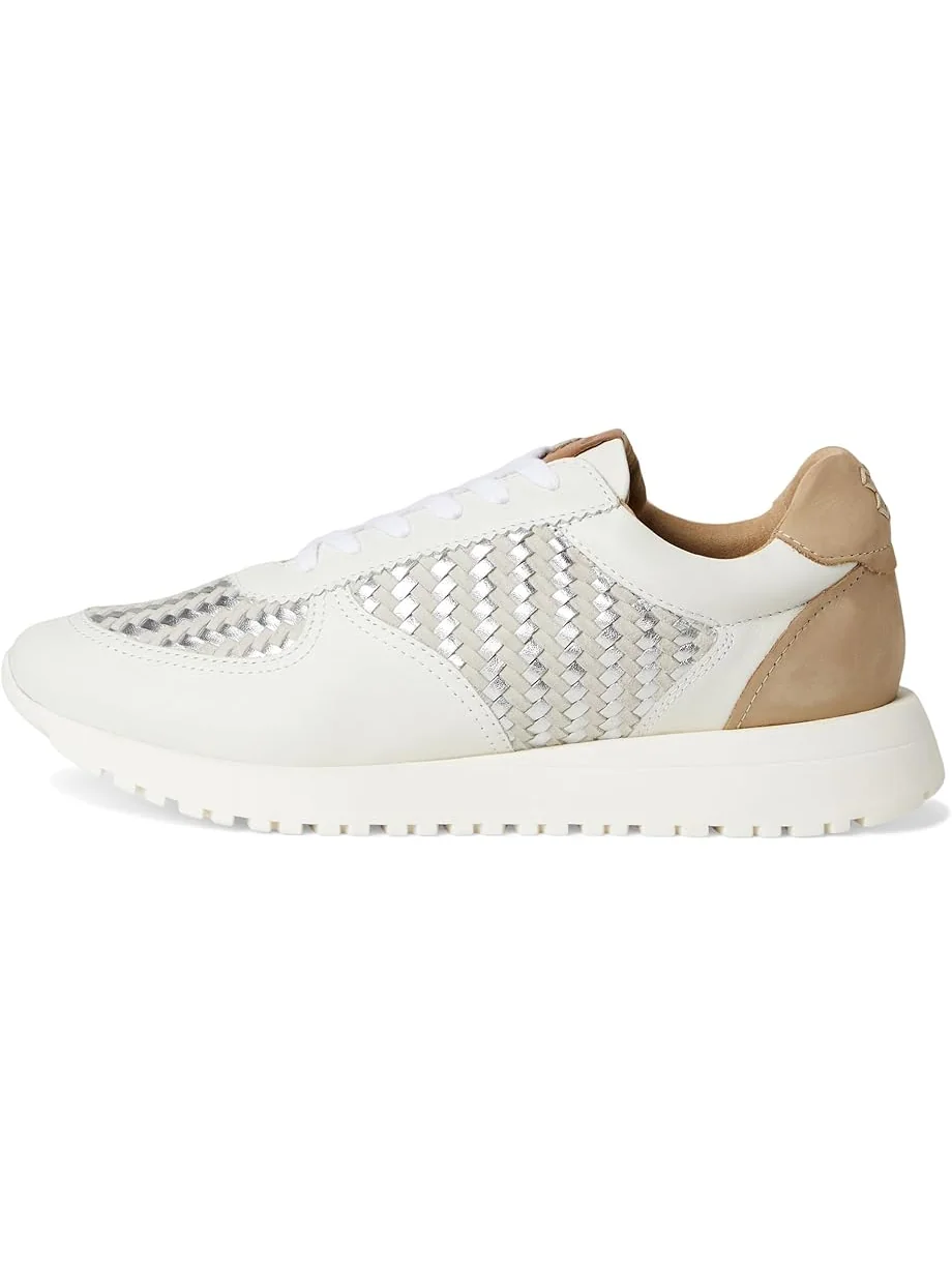 Кроссовки Lucky Brand Deva Woven Leather Sneaker — изображение 4 из 7, белый