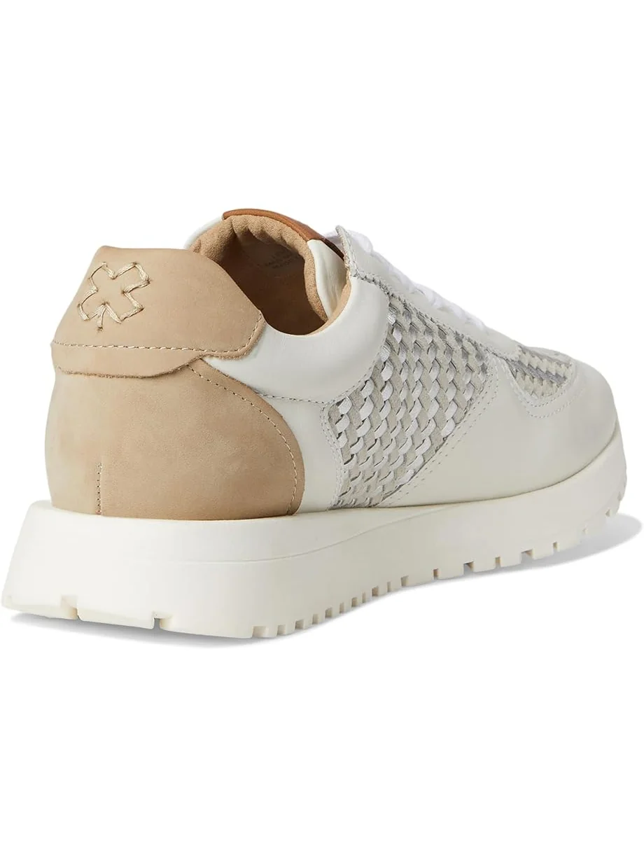 Кроссовки Lucky Brand Deva Woven Leather Sneaker — изображение 5 из 7, белый