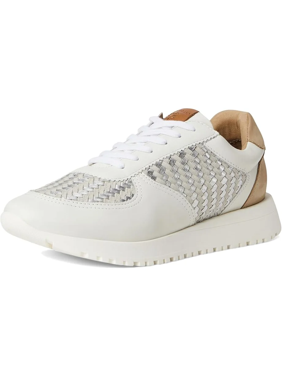 Кроссовки Lucky Brand Deva Woven Leather Sneaker — изображение 7 из 7, белый