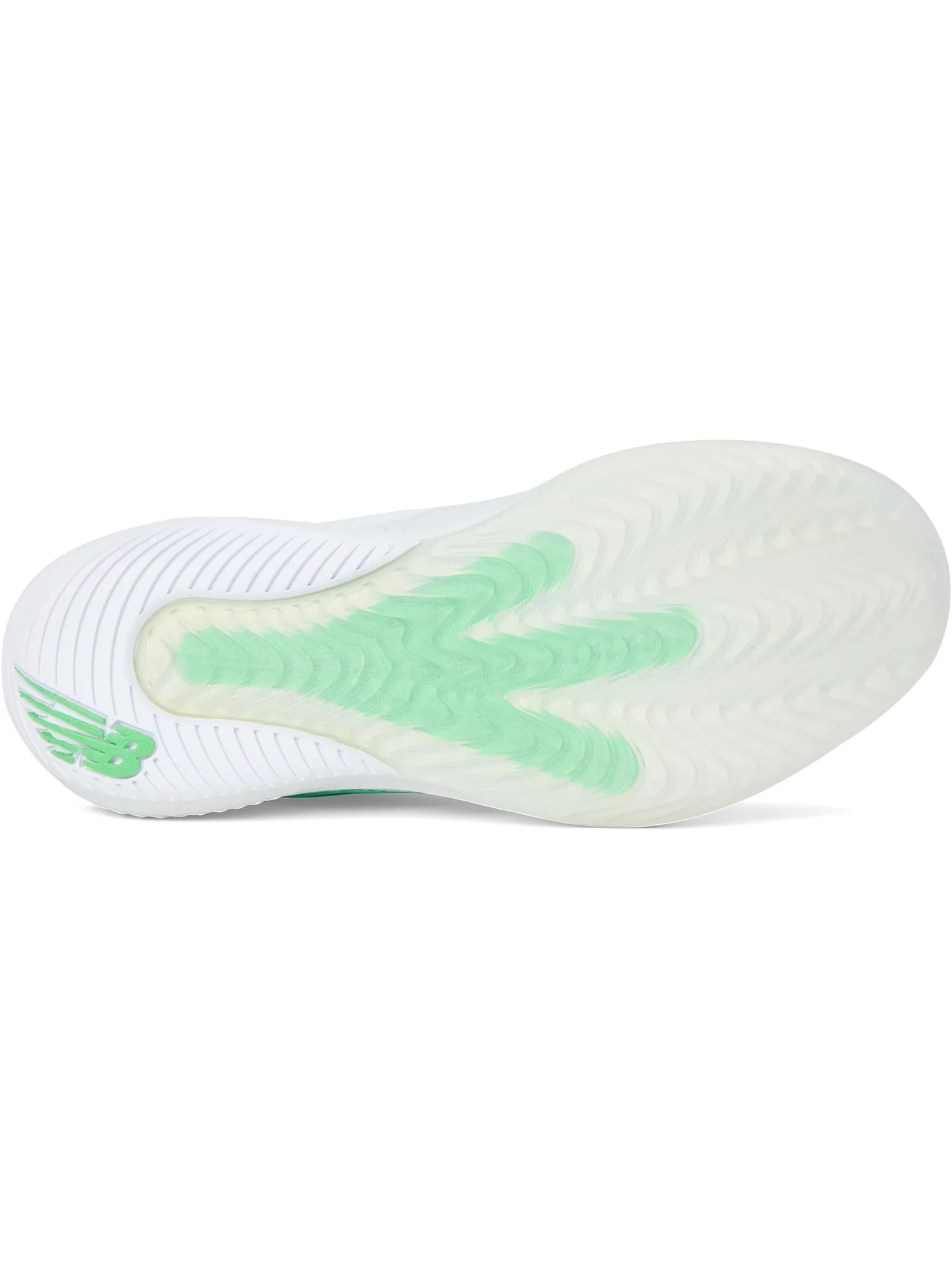 Кроссовки New Balance FuelCell 996v5 Tennis Shoes — изображение 3 из 7, белый/зеленый