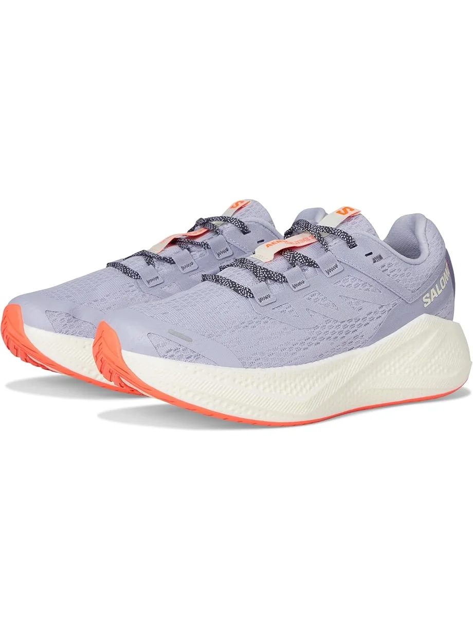 Кроссовки Salomon Aero Glide 3, цвет Cosmic Sky/Vanilla Ice/Nine Iron — серый