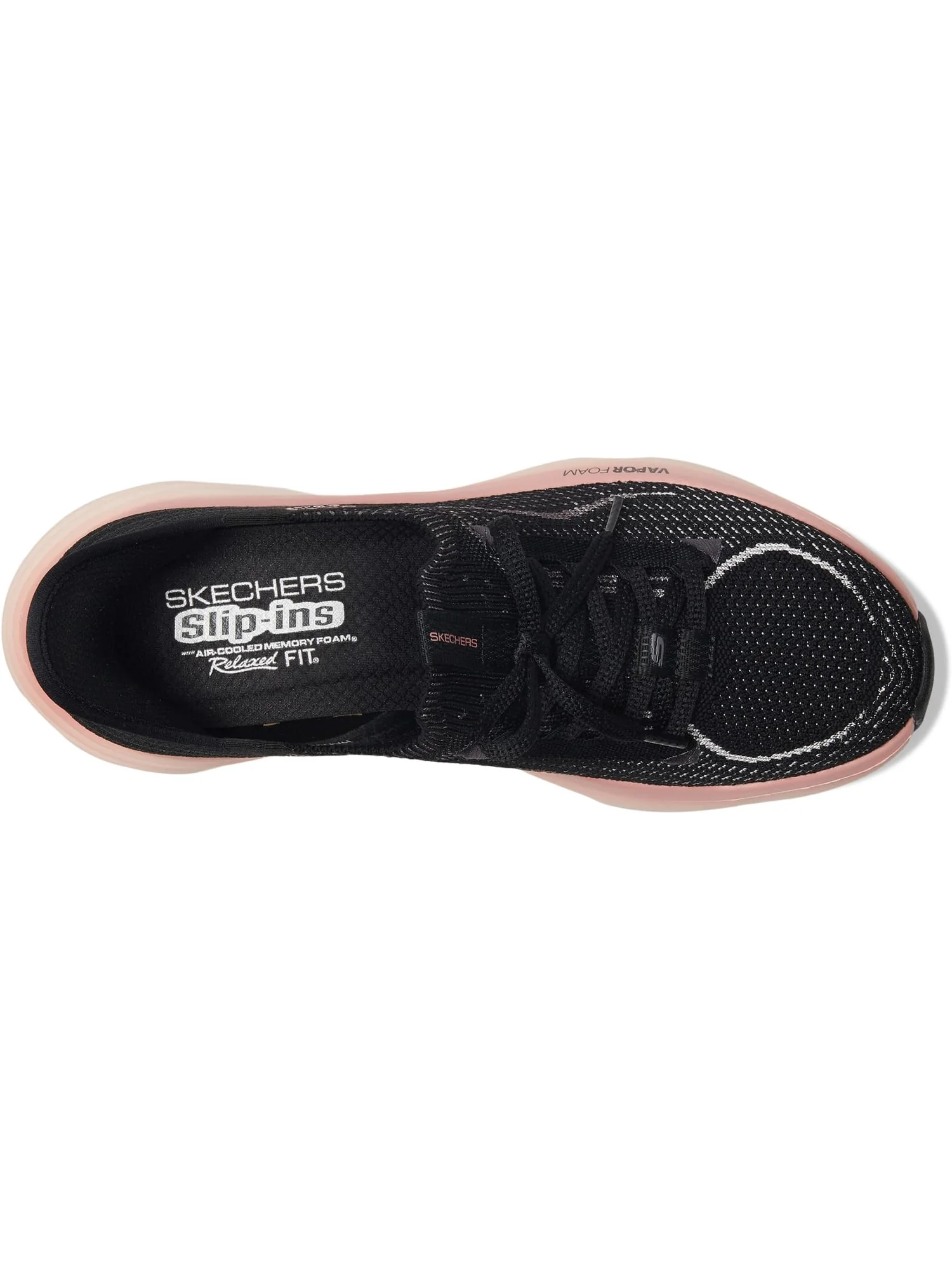 Кроссовки SKECHERS Women's D'Lux Vapor Hands Free Slip-INS — изображение 2 из 7, черный