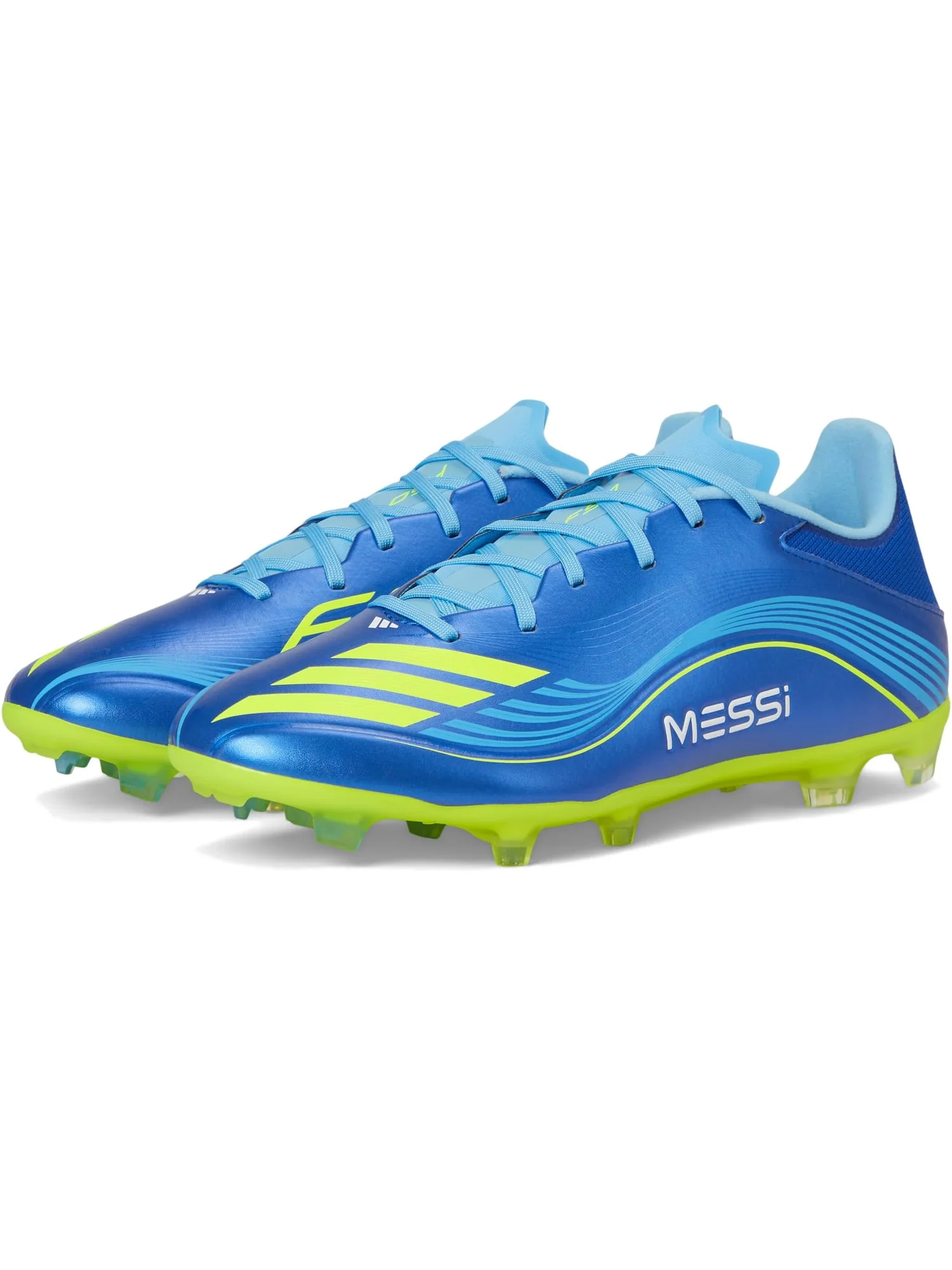 Кроссовки adidas F50 Messi League Firm/Multi Ground Soccer Cleats — изображение 1 из 7, синий/желтый/синий