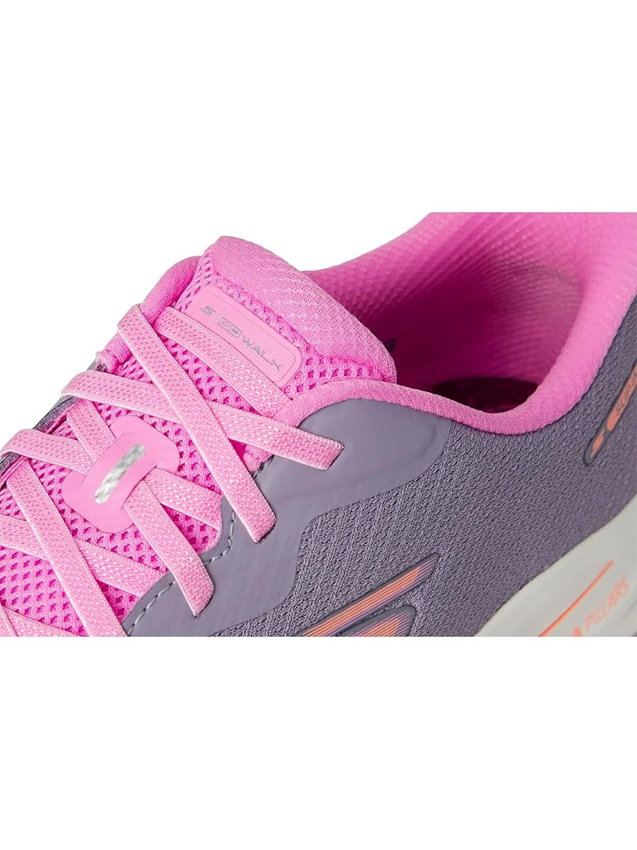 Кроссовки SKECHERS Performance Go Walk 8 Nadia Hands Free Slip-Ins — изображение 6 из 7, серый/розовый