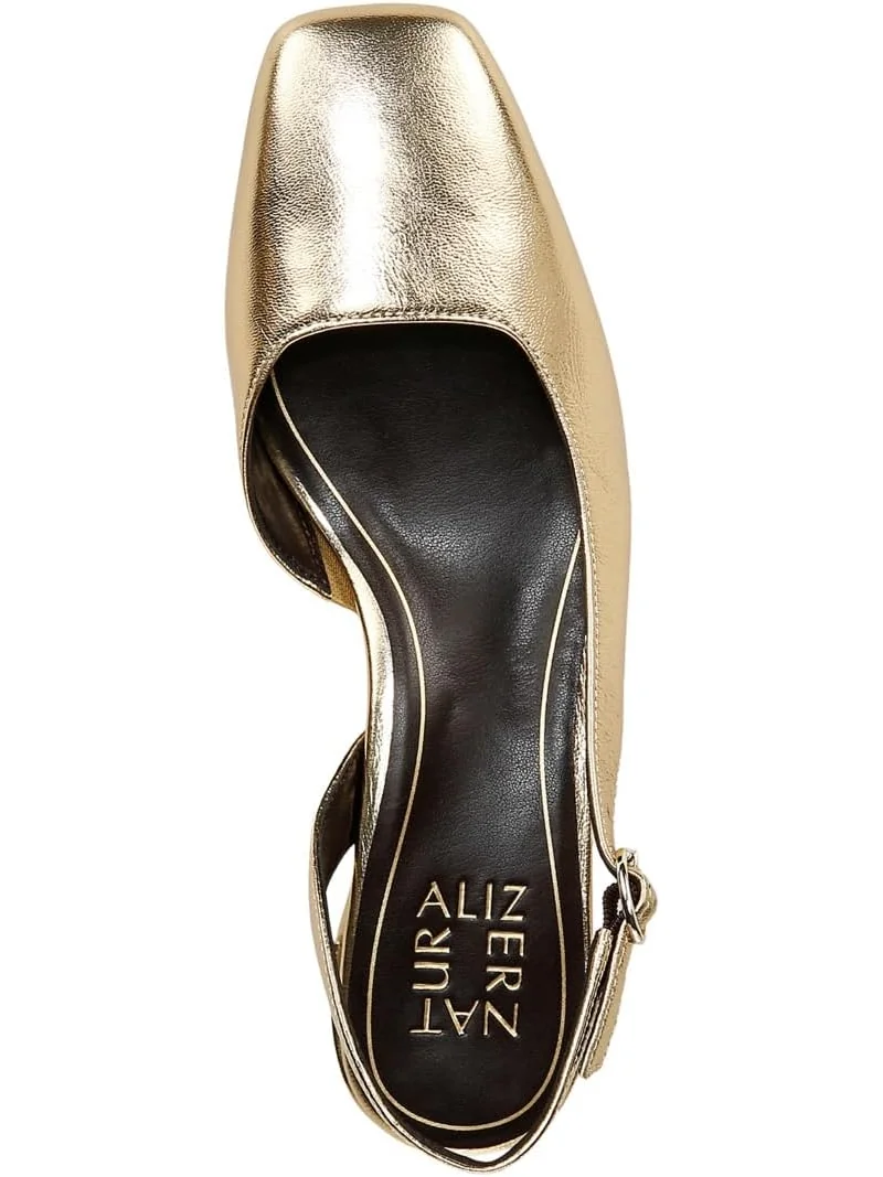 Туфли Naturalizer Jayla Low Heel Slingback Dress Shoes — изображение 2 из 5, темный золотистый