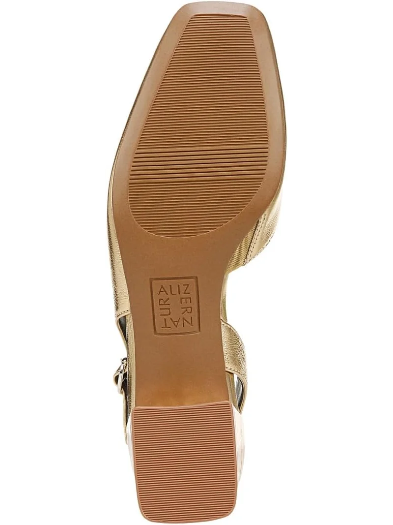 Туфли Naturalizer Jayla Low Heel Slingback Dress Shoes — изображение 3 из 5, темный золотистый