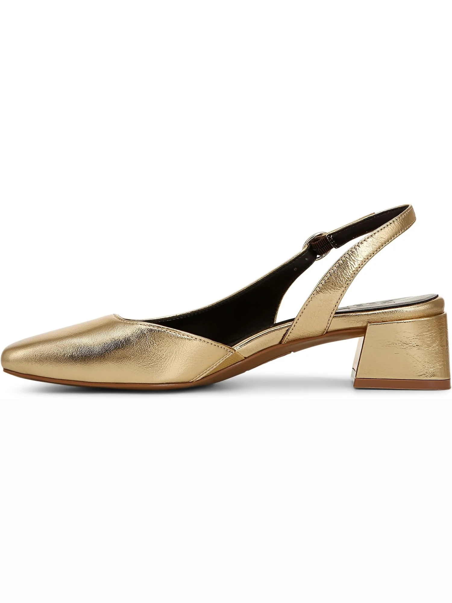 Туфли Naturalizer Jayla Low Heel Slingback Dress Shoes — изображение 4 из 5, темный золотистый